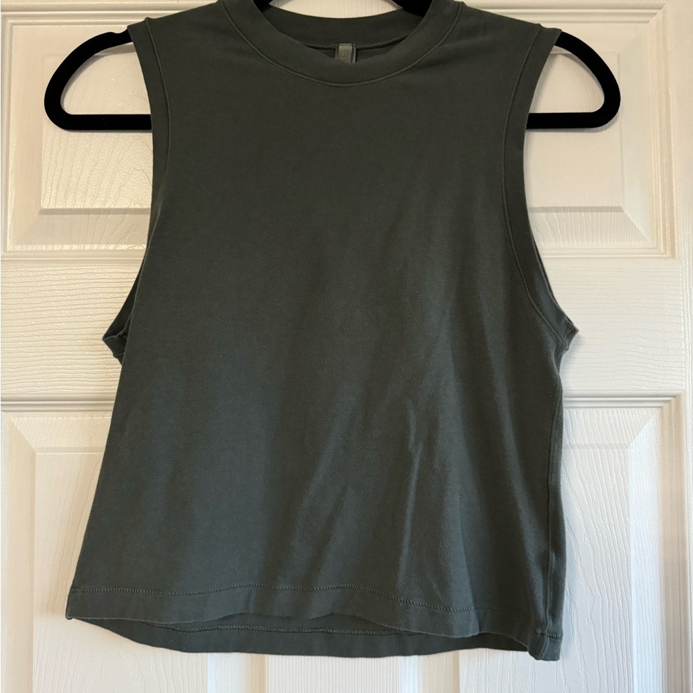 Skims crew neck tank deep teal colour